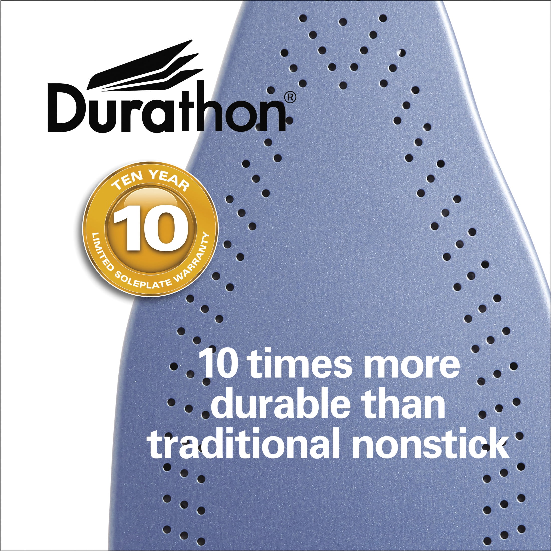 Hamilton Beach Durathon Digital Clothing Iron, Steam Iron for Clothes with Nonstick Soleplate