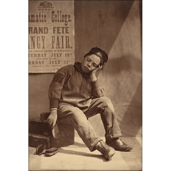 24"x36" Gallery Poster, It Won't Rain Today by Oscar Gustave Rejlander 1865