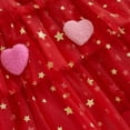 thumbnail image 6 of ZINTAOZT Kids Girl Layerd Tulle Dress Sleeveless Heart Star Sequin Dress Toddler Girl Valentine Princess A-Line Dress, 6 of 8