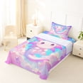 thumbnail image 5 of Erosebridal Cute Animals Axolotl Twin Sheet Sets,Kawaii Rainbow Stars Bedding For Girls Kids 3 Pieces, 5 of 6