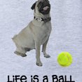thumbnail image 2 of CafePress - FIN Silver Pug Life - Cute Infant Baby Football Bodysuit, 2 of 3
