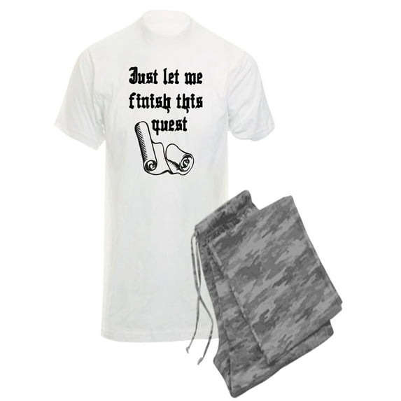 CafePress - Wow Quest - Men's Light Pajamas