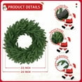 thumbnail image 4 of 2025 Christmas Ornaments!Christmas Wreaths Outdoor Realistic Large Artificial Winter Greenery Cedar Wreaths for Xmas Holiday Home Table Mantle Yard Staircase Wall Door Porch Hanging De, 4 of 8
