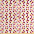 thumbnail image 1 of Abstract Fabric by the Yard, Repetitive Colorful Flowers Origami Illustration on Pastel Background, Upholstery Fabric for Dining Chairs Home Decor Accents, Ivory and Multicolor by Ambesonne, 1 of 4