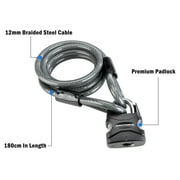 Kryptonite Double Loop Cable & Padlock Bicyce Lock