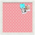 thumbnail image 2 of PinPix 14x14 Custom Cork Bulletin Board Light Pink Chain Poster Board Has a Fabric Style Canvas Finish, Framed in Light Pink Chain, by ArtToFrames (PinPix-574), 2 of 6