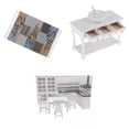 thumbnail image 1 of Muebles Hechos para 1:12, de Comedor, Silla, , Armario, Papelera de con Decoración de Alfombra, Esce, 1 of 9