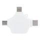 thumbnail image 2 of SR302 Lector de tarjetas OTG 3 en 1 Adaptador multifunción USB3.0 apto para teléfonos móviles IOS tipo cBlanco, 2 of 8