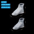 thumbnail image 2 of Uxcell Waterproof Shoes Cover Reusable Non-Slip Rain Overshoes with Zipper, White 2Pair (L/XL), 2 of 7