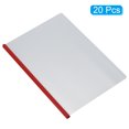 thumbnail image 3 of Unique Bargains Clear Report Covers with Sliding Bar, 15mm 135 Sheets Capacity, Red, 20Pack, 3 of 6