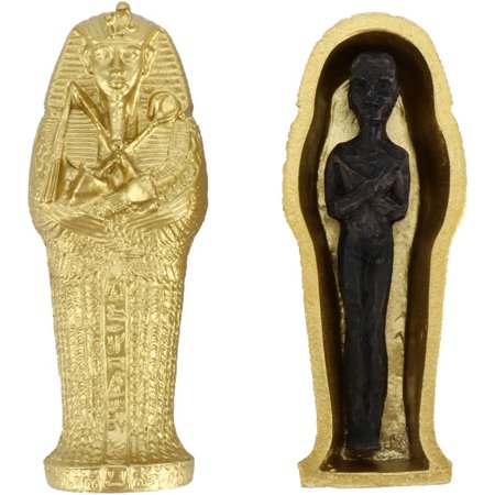 Pacific Giftware Egyptian King Tut Mummy Nesting Dolls - Resin Collectible Figurine Set, Hand Painted, 6 Inches
