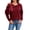 Wine, variant on Womens Sweaters Cutout Cold Shoulder Long Sleeves Knit Pullover Elegant Ribbon Bow Tie Detailing Asymmetrical Neckline Chic Jumper Casual Romantic Date Tops