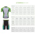 thumbnail image 3 of Tignapoo Ensemble de Maillot de Cyclisme à Manches Courtes Dégradé Vert (EU : Moyen), 3 of 6