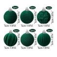 thumbnail image 2 of Azrian 30 Pcs Velvet Christmas Ball Ornaments/Green Flocked Christmas Ornaments for Tree Plastic Balls Xmas Decorative Hanging Ornaments Flocked Velvet,Christmas Decorations, 2 of 2