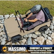 Massimo Go Kart Mini 125cc 9HP, 2WD, 4 Stroke Automatic Go Cart - Quicksand