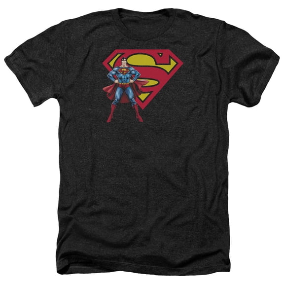 Superman - Superman & Logo - Heather Short Sleeve Shirt - XXX-Large