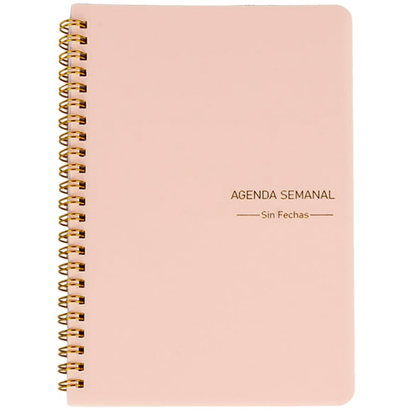 Miangastore Bloc-Notes à Écriture Fluide A5 Carnet Rose 1Ensemble 8.25x5.50x0.39 Po