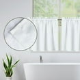 thumbnail image 3 of Blue Sky Kitchen Tier Curtains White Cloud Half Window Curtains 24 Inch Length Rod Pocket Small Window Curtains Treatment for Living Room Bedroom Decorations for Home, 3 of 6