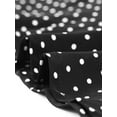 thumbnail image 5 of INSPIRE CHIC Women's Elastic Waist Zipper Polka Dots Casual Midi Skirt, 5 of 5