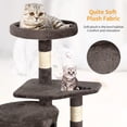 thumbnail image 7 of YRLLENSDAN 36 inch Cat Tree Tower for Indoor Cats, Small Cat Tower with Scratching Post, Cat Climbing Tower with Sturdy Cat Condo, Kitten Tree, Dark Gray, 7 of 7