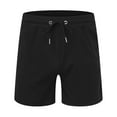 thumbnail image 4 of Sngxgn Men's Casual Shorts - Drawstring Summer Beach Stretch Shorts(Black,XXXL), 4 of 4