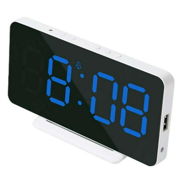 KWANWA LED Digital Alarm Clock Battery Operated Only Small for 