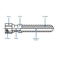 thumbnail image 3 of Manguera Flexible Para Boiler 1/2 x 1/2" FOSET negro, 3 of 3