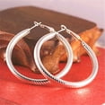 thumbnail image 2 of New 925 Fashion Exaggerate Style Spiral Pattern Design Loop Trend Women Earring, 2 of 6