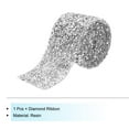 thumbnail image 3 of Unique Bargains 1 Roll 1 Yard Self Adhesive Crystal Rhinestone Diamond Ribbon for Arts & Crafts Project Silver, 3 of 5