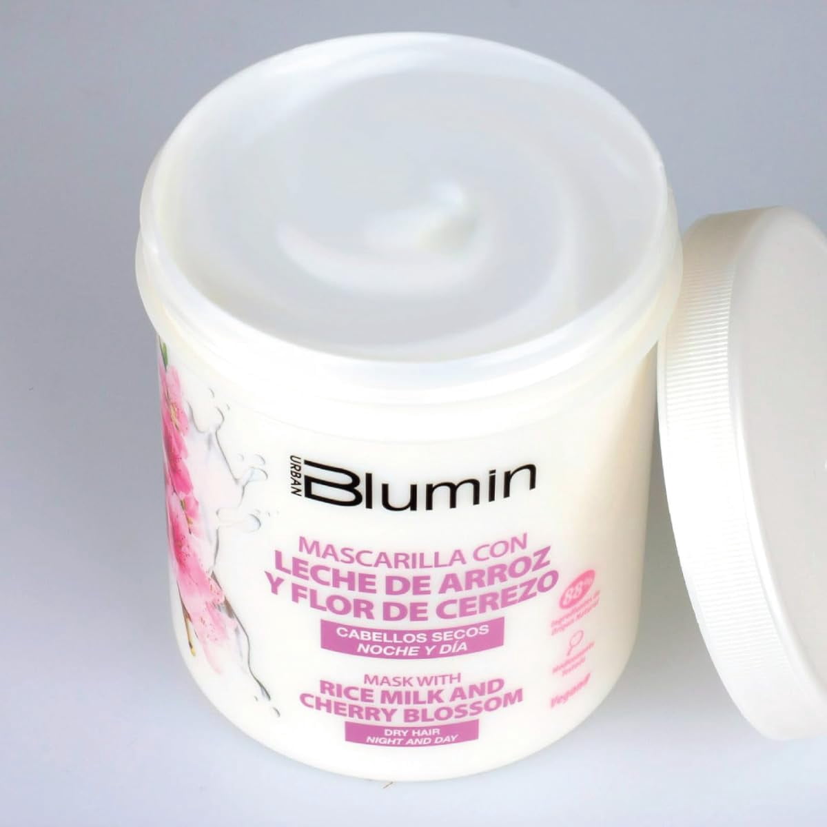 Blumin Rice Milk and Cherry Blossom Hair Mask for Normal or Dry Hair, 700 ml