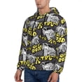 thumbnail image 3 of Goofa White Retro Off-Road Vehicle for Men's Hooded Sweatshirt - Lightweight Pullover Hoodie with Kangaroo Pocket, Perfect for Everyday Wear-Small, 3 of 7
