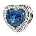 thumbnail image 3 of Dije de Corazón Yinane para Pulsera Cuentas Espaciadoras de Metal Azul, 3 of 8