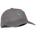 thumbnail image 5 of Vermont Red Clover with Map Embroidered Unstructured Washed Cap - Grey OSFM, 5 of 5
