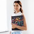 thumbnail image 5 of Haosy Hardcover 3 Ring Binder 1.5 Inch Ring Decorative Binder Organizer for Home School Office, Love Made Of Colorful Flowers, 5 of 10