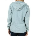 thumbnail image 3 of Women’s Premium Cotton Casual Hoodie Half Zip Pullover Denim Jean Jacket (Light Blue, S), 3 of 5