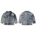 thumbnail image 4 of URMAGIC Denim Jackets Casual outfit Button Down Jean Coats Tops Toddler Fashion Outerwear 1-6Years, 4 of 10