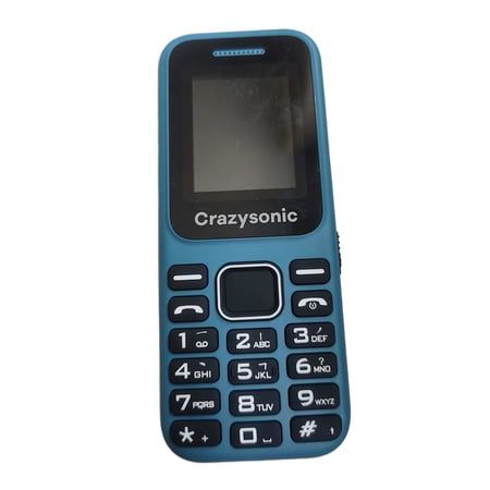 Crazysonic Cell phones, Simple Mobile Phones, Waterproof, Drop-Proof, Large Buttons, Large Font, Speed Dial, FM Radio, w/Flashlight, 1000mAh