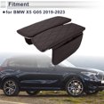 thumbnail image 3 of Car Center Console Cover with Storage Bag for BMW X5 G05 2019-2023 Dark Brown 1 Set, 3 of 7