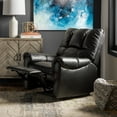 thumbnail image 3 of ClickDecor Langston Recliner Faux Leather Black, 3 of 5