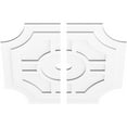 thumbnail image 2 of 36"OD x 3"ID x 12"C x 1"P Haus Architectural Grade PVC Contemporary Ceiling Medallion, Two Piece, 2 of 11