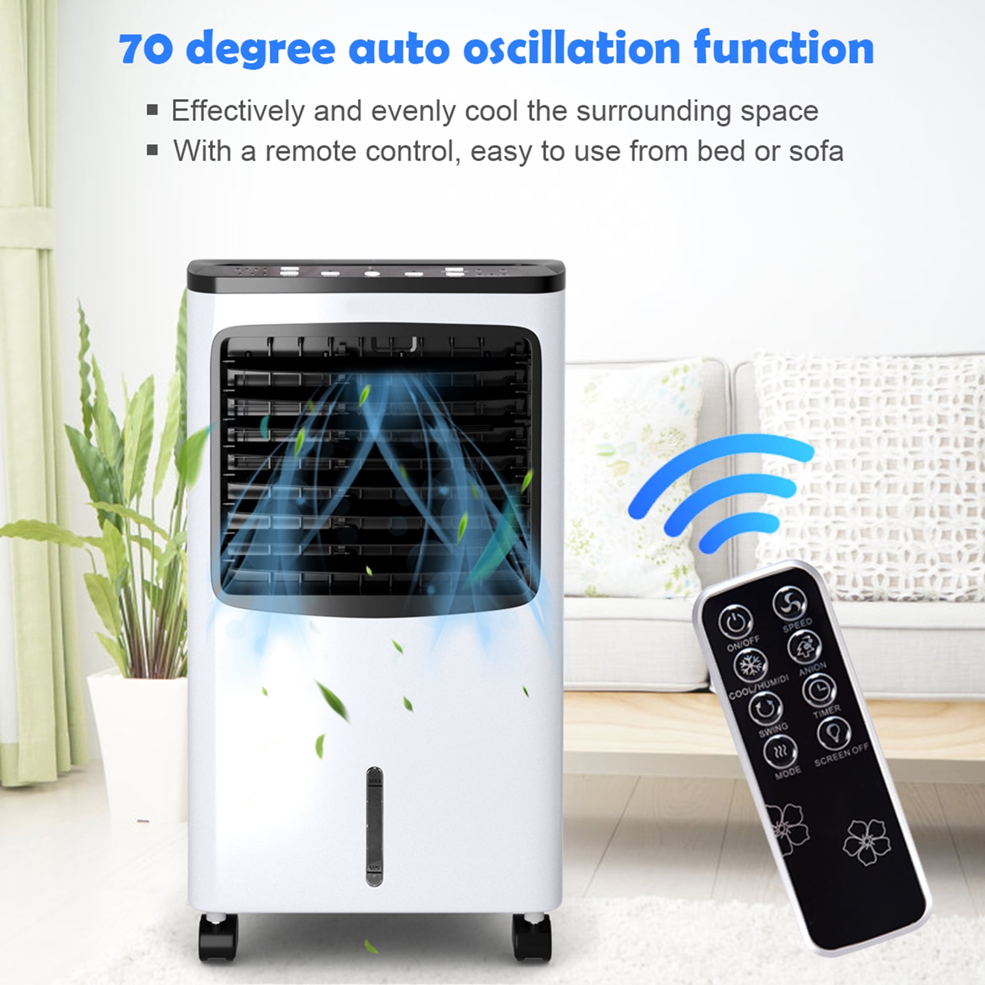 Gymax Home Office Evaporative Air Conditioner, White