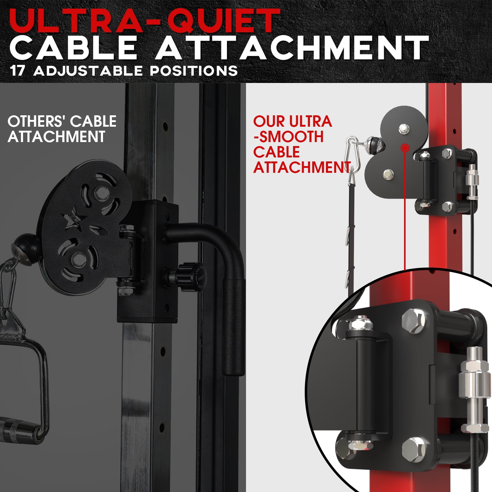 syedee Cable Crossover Machine 350LBS Weight Capacity Cable