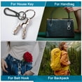 thumbnail image 7 of 2.17" x 1.1"&1.28" x 0.98" Metal Keychain Keyring, 6 Pcs Black Key Chain Ring Clip Sturdy Key Accessories Holder Organizer for Chain Making Kit Home Car Keys Art Crafts, 7 of 7