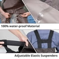thumbnail image 6 of Chest Waders, Fishing Hunting Waders with Non-Slip Boots Unisex, Two-ply Waterproof Nylon/PVC Bootfoot Wader (Size9-13), 6 of 7
