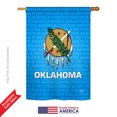 thumbnail image 2 of Breeze Decor 08131 States Oklahoma 2-Sided Vertical Impression House Flag - 28 x 40 in., 2 of 4