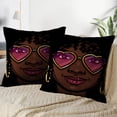 thumbnail image 3 of LALILO Throw Pillow Covers Color African American Girl African Cushion Cover 18" x 18", 2169 Pack, 3 of 6