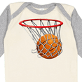 thumbnail image 4 of Inktastic Basketball Swish Boys or Girls Long Sleeve Baby Bodysuit, 4 of 5
