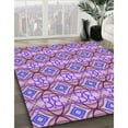 thumbnail image 2 of Ahgly Company Indoor Round Patterned Violet Purple Area Rugs, 4' Round, 2 of 6
