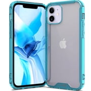 CoverON Apple iPhone 12 Mini Case (5.4"), Clear Slim fit Lightweight Hard Phone Cover TPU, Blue Bumper