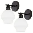 thumbnail image 4 of SAFAVIEH Solynn LED Black Metal Pendant Light with White Shade, Set of 2, 4 of 10